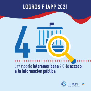 Logros FIIAPP 2021 - Ley modelo interamericana 2.0 de acceso a la información pública